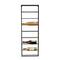 Black Metal Minimalistic 8 Bottle Wall Wine Rack with Open Style Frame
